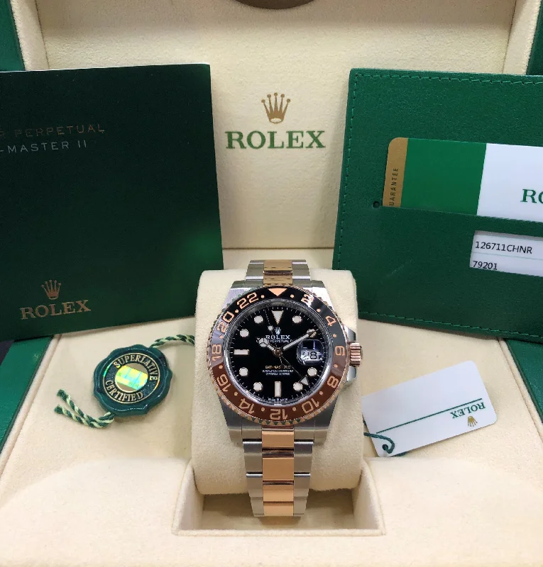 titanium sport watches for men with lightweight design and eco-friendly features -2018 Rolex GMT-Master II Rootbeer 126711CHNR