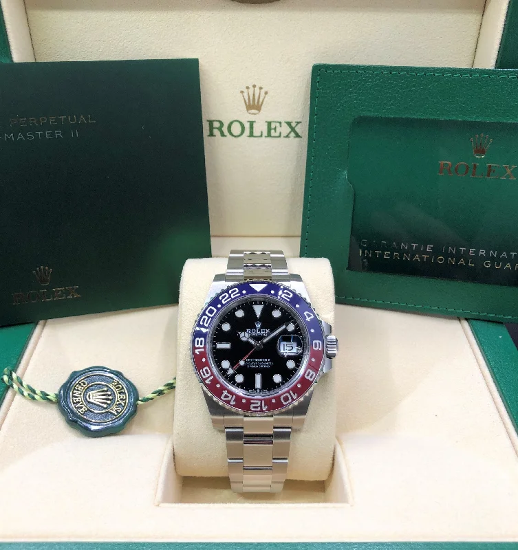 watches for women with sparkling gemstones and elegant designs -2022 Rolex GMT-Master II Pepsi 126710BLRO