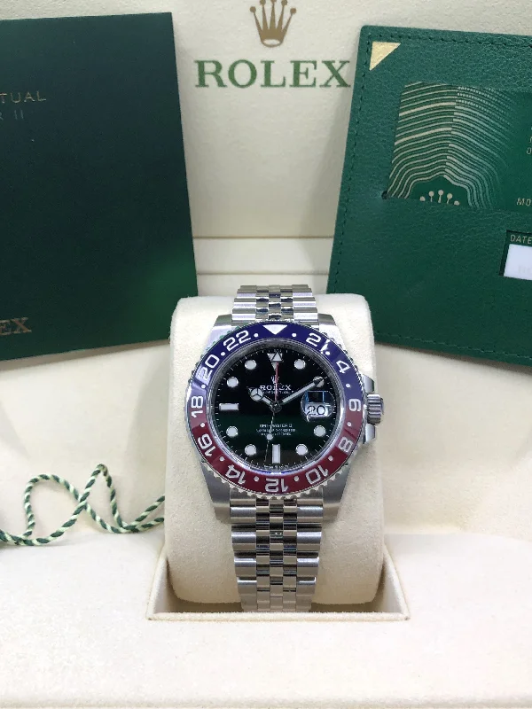 stylish women’s watches with mesh bracelets and minimalist dials -2022 Rolex GMT-Master II Pepsi 126710BLRO