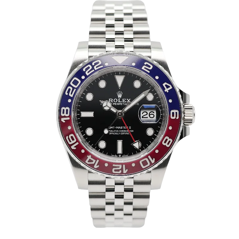 premium watches for men with minimalist designs and sleek finishes -Rolex GMT-Master II Stahl 126710BLRO - 2018 Rolex New Service 2024