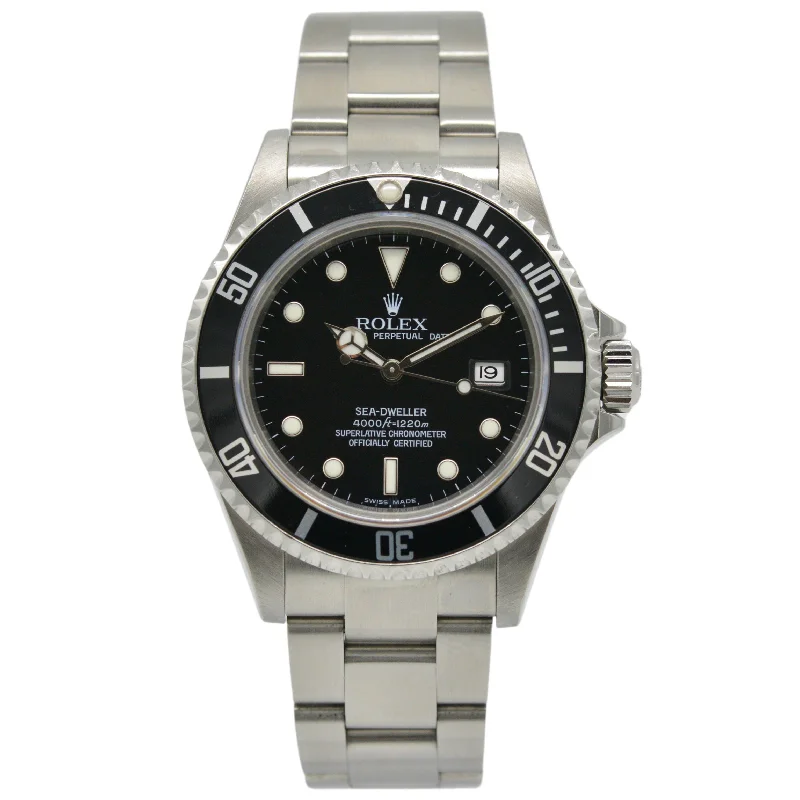 elegant women’s watches with sparkling gemstone details -Rolex Sea-Dweller Stahl 16600 - 2008