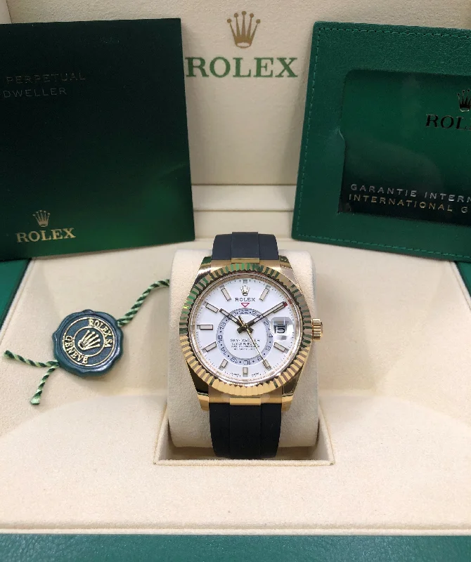 watches for women with leather bands and vintage-inspired design -2022 Rolex Sky-Dweller 326238