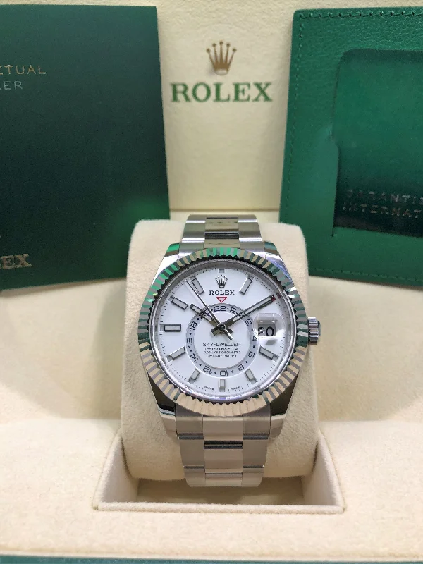 sport watches for women with water-resistant features and fitness tracker -2022 Rolex Sky-Dweller 326934