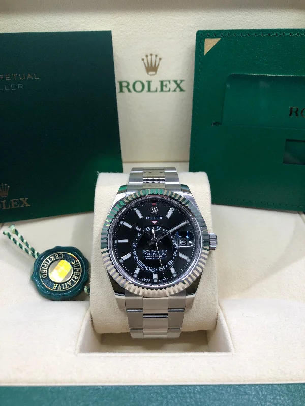 women’s watches with leather and metal band options -2021 Rolex Sky-Dweller 326934