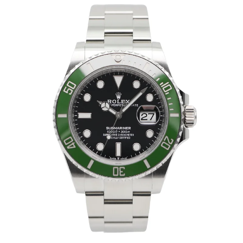 sport watches for women with calorie counting and step tracking -Rolex Submariner 41 Date Stahl 126610LV - 2024 "new Bezel Color MKII"