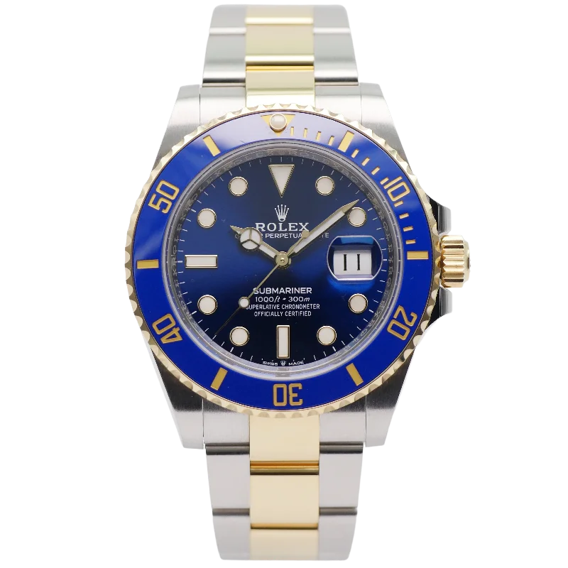 solar-powered watches for women with eco-friendly technology -Rolex Submariner Date 41 Stahl / Gelbgold 126613LB - 2022