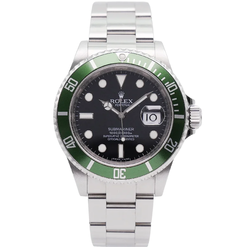 sport watches for women with fitness tracking and heart rate monitor -Rolex Submariner Date Stahl 16610LV - 2008