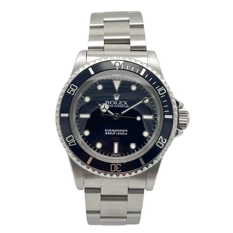 solar-powered watches for men with sleek, modern designs -Rolex Submariner Stahl 5513