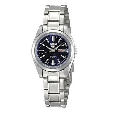 luxury women’s watches with sparkling crystal accents -Seiko 5 Women’?????¶ôÇï¶ôǝ????s Automatic Silver Stainless Steel Band Watch SYMK15K1