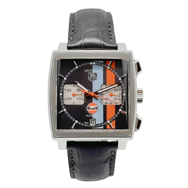 elegant women’s watches with minimalist dials and sophisticated features -TAG Heuer Monaco Gulf Stahl CAW2113 - 2009