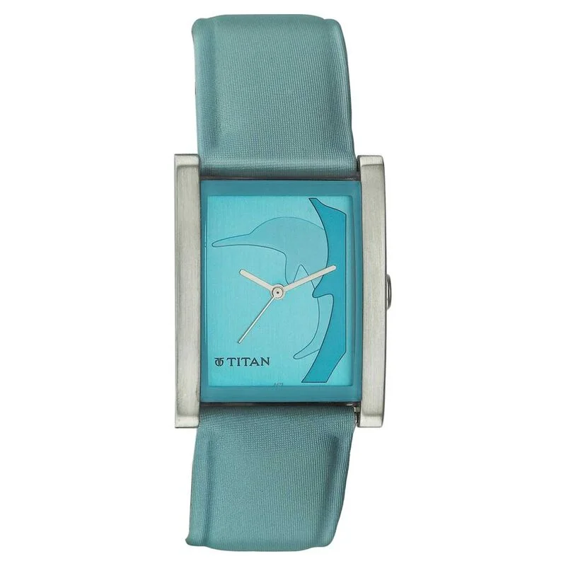 luxury watches for women with sparkling diamond-encrusted bezels -Titan Quartz Analog Blue Dial Watch For Men